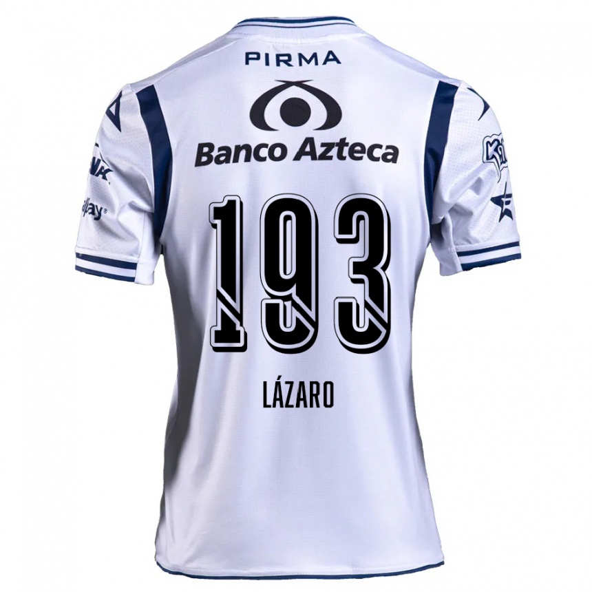 Gyermek Labdarúgás Juan Lázaro #193 Fehér Sötétkék Hazai Jersey 2024/25 Mez Póló Ing