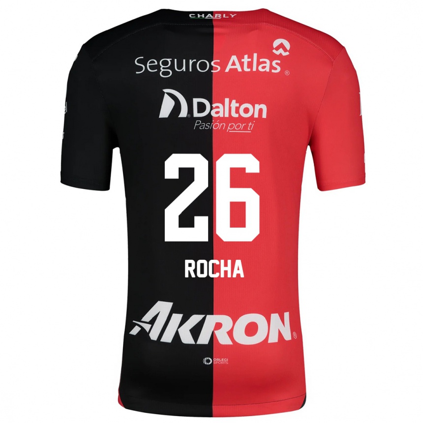 Gyermek Labdarúgás Aldo Rocha #26 Piros Fekete Hazai Jersey 2024/25 Mez Póló Ing