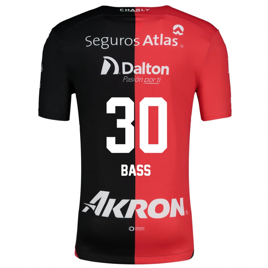 Gyermek Labdarúgás Abraham Bass #30 Piros Fekete Hazai Jersey 2024/25 Mez Póló Ing