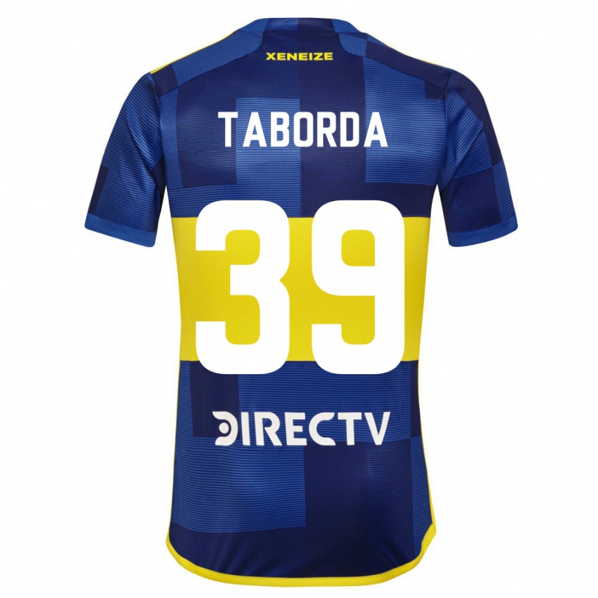 Gyermek Labdarúgás Vicente Taborda #39 Kék Sárga Hazai Jersey 2024/25 Mez Póló Ing