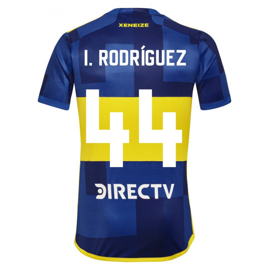 Gyermek Labdarúgás Ignacio Rodríguez #44 Kék Sárga Hazai Jersey 2024/25 Mez Póló Ing