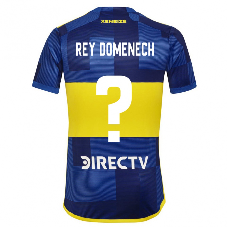 Gyermek Labdarúgás Camilo Rey Domenech #0 Kék Sárga Hazai Jersey 2024/25 Mez Póló Ing