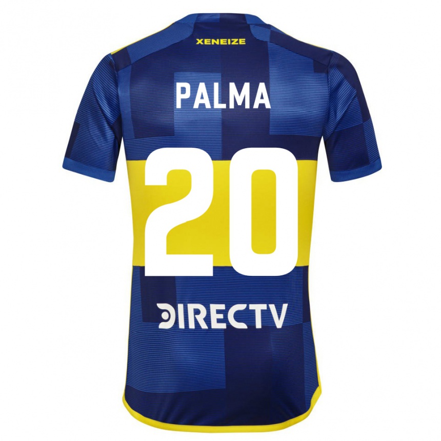 Gyermek Labdarúgás Lucas Palma #20 Kék Sárga Hazai Jersey 2024/25 Mez Póló Ing