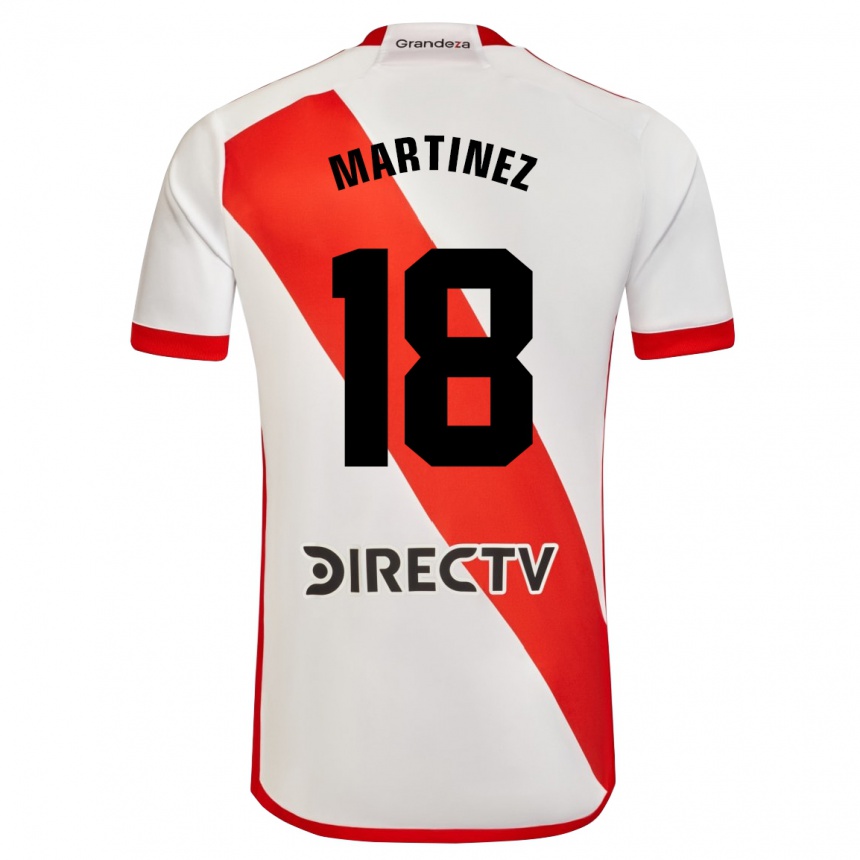 Gyermek Labdarúgás Pity Martínez #18 Fehér Piros Hazai Jersey 2024/25 Mez Póló Ing