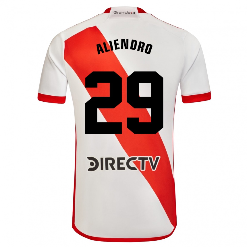 Gyermek Labdarúgás Rodrigo Aliendro #29 Fehér Piros Hazai Jersey 2024/25 Mez Póló Ing