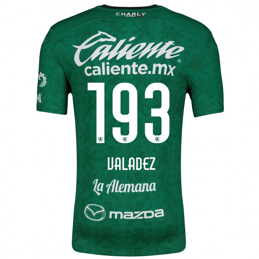 Gyermek Labdarúgás Luis Valadez #193 Zöld Fehér Hazai Jersey 2024/25 Mez Póló Ing