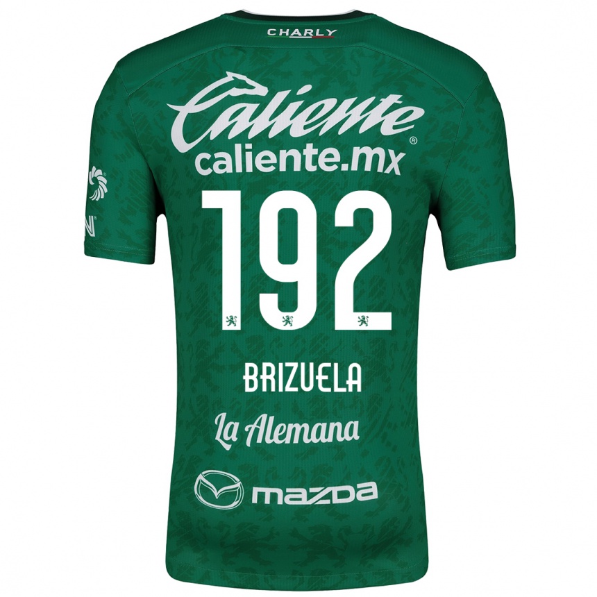 Gyermek Labdarúgás Juan Brizuela #192 Zöld Fehér Hazai Jersey 2024/25 Mez Póló Ing