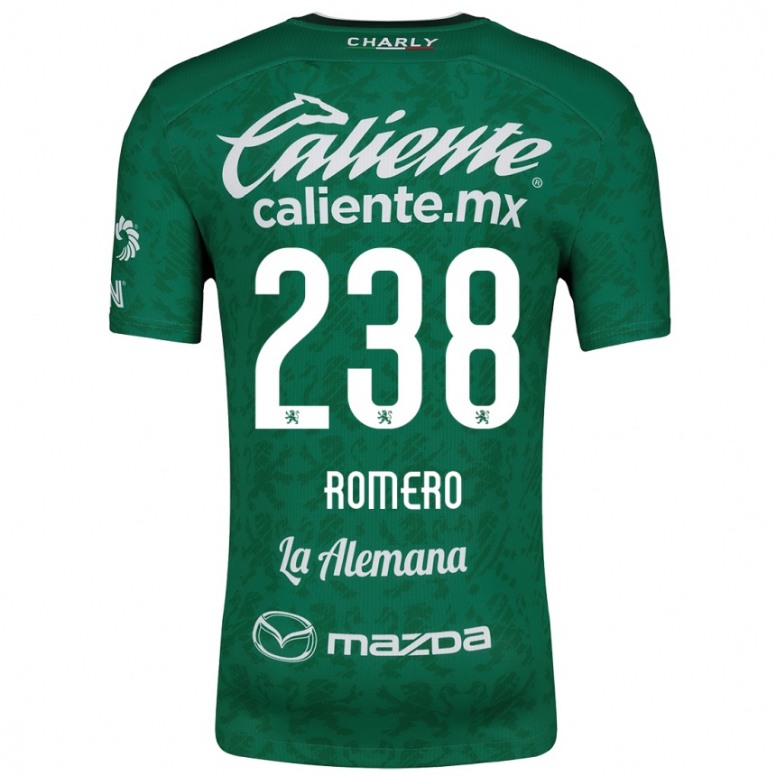 Gyermek Labdarúgás Paulo Romero #238 Zöld Fehér Hazai Jersey 2024/25 Mez Póló Ing