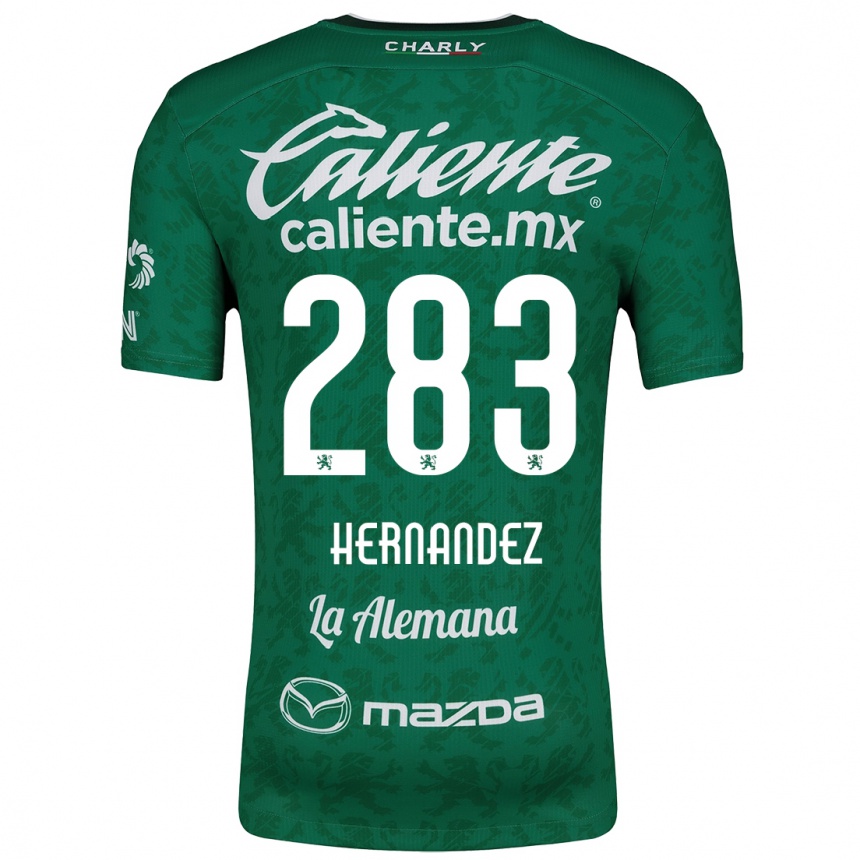 Gyermek Labdarúgás Karin Hernández #283 Zöld Fehér Hazai Jersey 2024/25 Mez Póló Ing