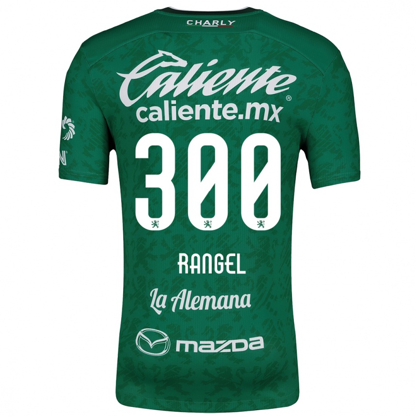 Gyermek Labdarúgás Luis Rangel #300 Zöld Fehér Hazai Jersey 2024/25 Mez Póló Ing