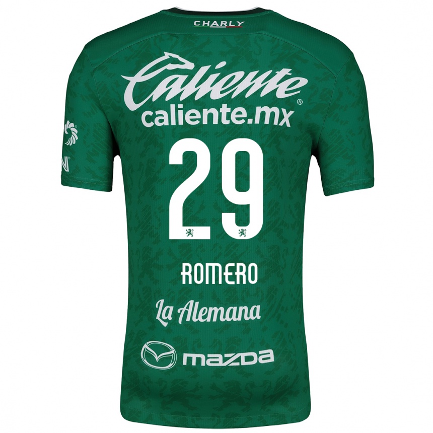 Gyermek Labdarúgás Lucas Romero #29 Zöld Fehér Hazai Jersey 2024/25 Mez Póló Ing