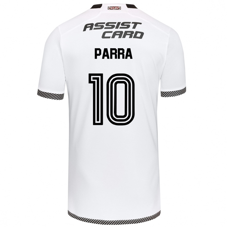 Gyermek Labdarúgás Pablo Parra #10 Fehér Fekete Hazai Jersey 2024/25 Mez Póló Ing