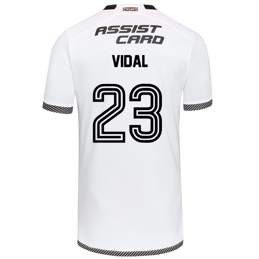 Gyermek Labdarúgás Arturo Vidal #23 Fehér Fekete Hazai Jersey 2024/25 Mez Póló Ing