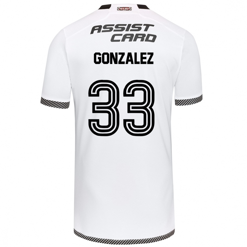 Gyermek Labdarúgás Ramiro González #33 Fehér Fekete Hazai Jersey 2024/25 Mez Póló Ing