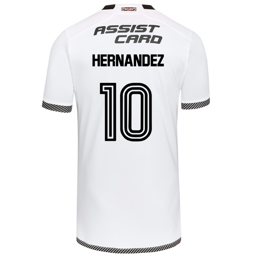 Gyermek Labdarúgás Leandro Hernández #10 Fehér Fekete Hazai Jersey 2024/25 Mez Póló Ing