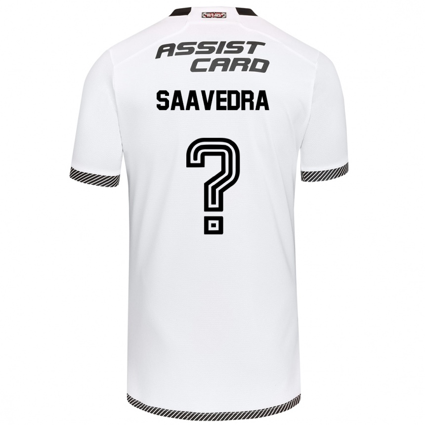 Gyermek Labdarúgás Danilo Saavedra #0 Fehér Fekete Hazai Jersey 2024/25 Mez Póló Ing