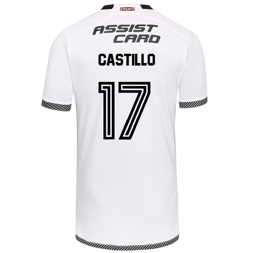 Gyermek Labdarúgás Fabián Castillo #17 Fehér Fekete Hazai Jersey 2024/25 Mez Póló Ing