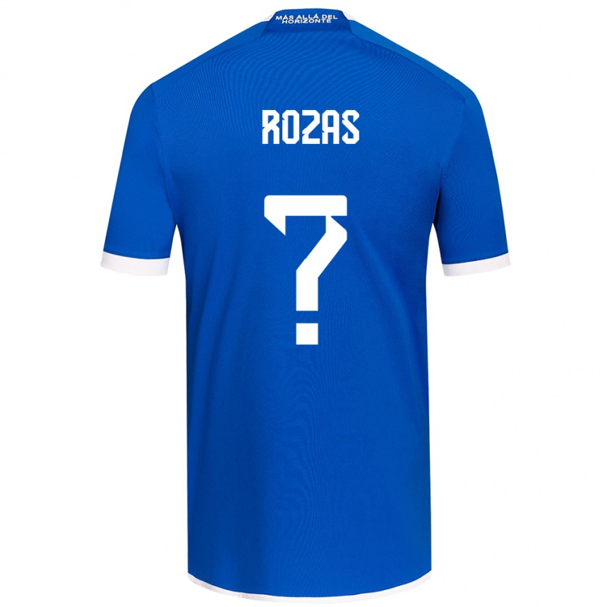 Gyermek Labdarúgás Sergio Rozas #0 Kék Fehér Hazai Jersey 2024/25 Mez Póló Ing