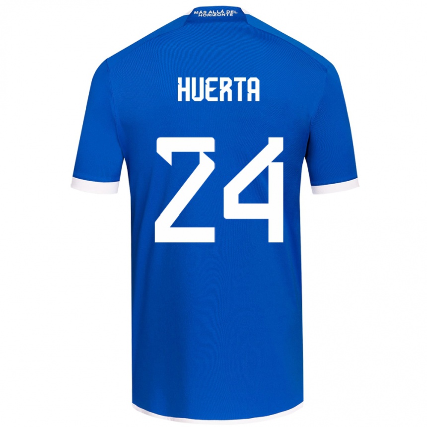 Gyermek Labdarúgás Renato Huerta #24 Kék Fehér Hazai Jersey 2024/25 Mez Póló Ing