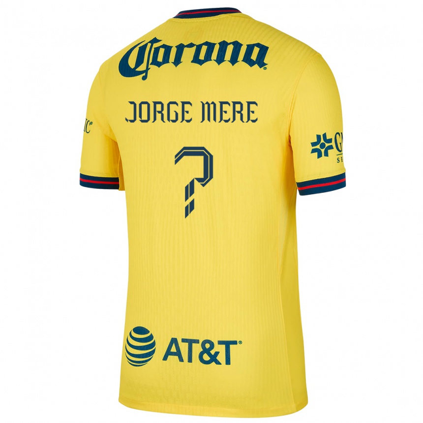 Gyermek Labdarúgás Jorge Meré #0 Sárga Kék Hazai Jersey 2024/25 Mez Póló Ing