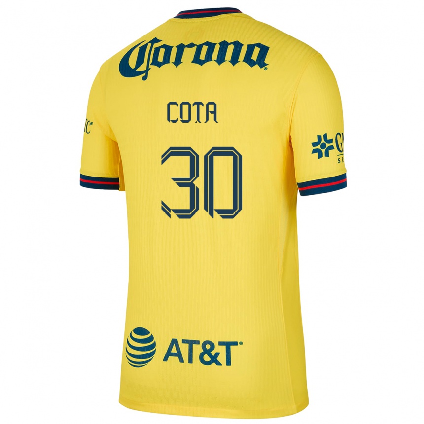 Gyermek Labdarúgás Rodolfo Cota #30 Sárga Kék Hazai Jersey 2024/25 Mez Póló Ing