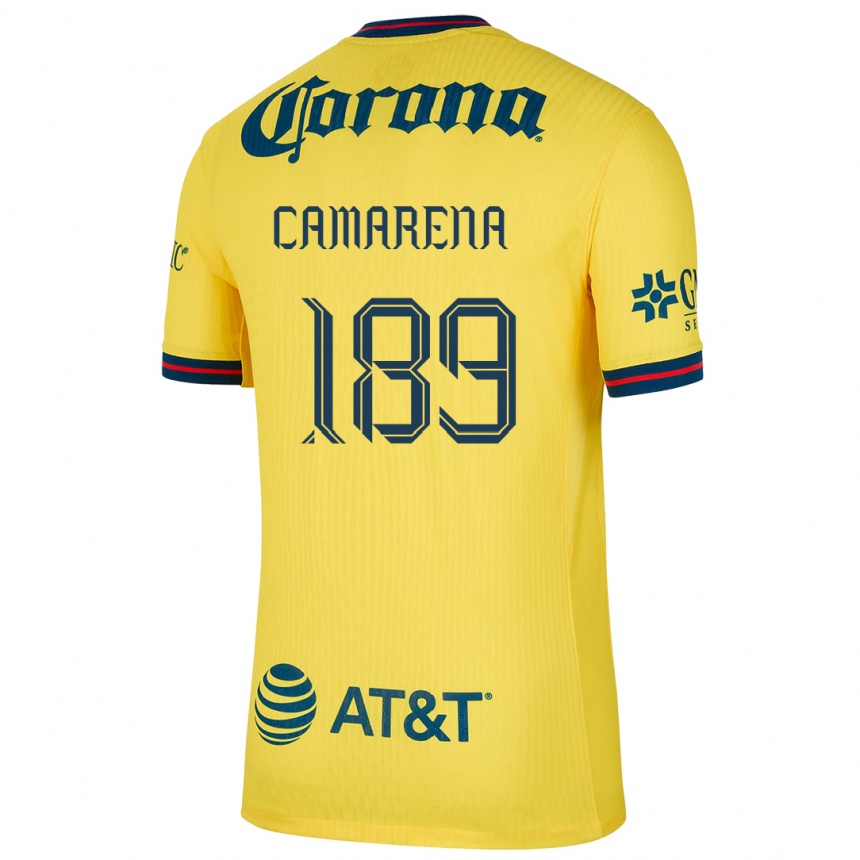 Gyermek Labdarúgás Luis Camarena #189 Sárga Kék Hazai Jersey 2024/25 Mez Póló Ing