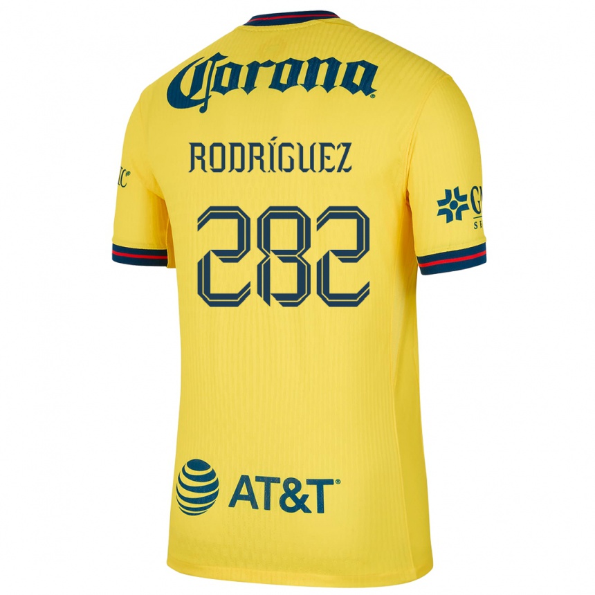 Gyermek Labdarúgás Francisco Rodríguez #282 Sárga Kék Hazai Jersey 2024/25 Mez Póló Ing