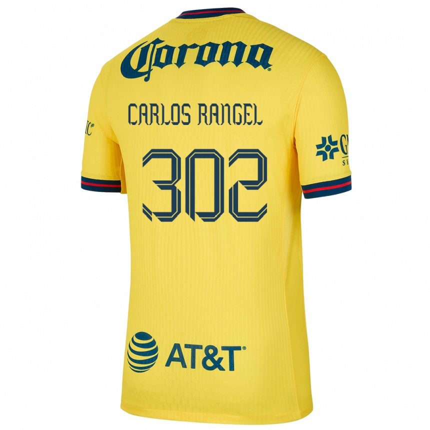 Gyermek Labdarúgás Juan Carlos Rangel #302 Sárga Kék Hazai Jersey 2024/25 Mez Póló Ing