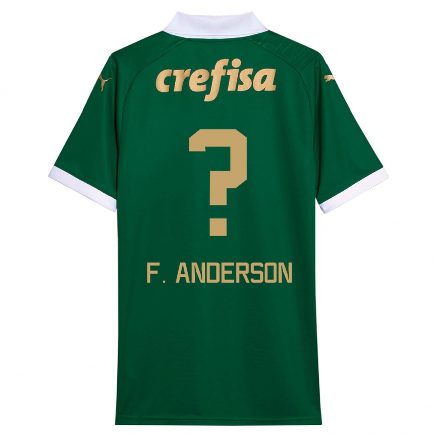 Gyermek Labdarúgás Felipe Anderson #0 Zöld Fehér Hazai Jersey 2024/25 Mez Póló Ing