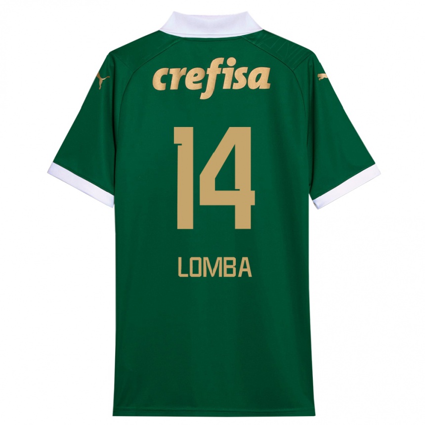 Gyermek Labdarúgás Marcelo Lomba #14 Zöld Fehér Hazai Jersey 2024/25 Mez Póló Ing