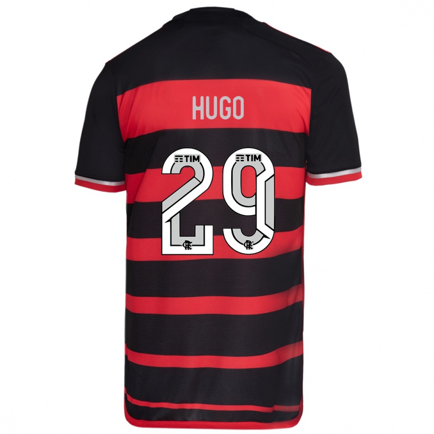 Gyermek Labdarúgás Victor Hugo #29 Piros Fekete Hazai Jersey 2024/25 Mez Póló Ing