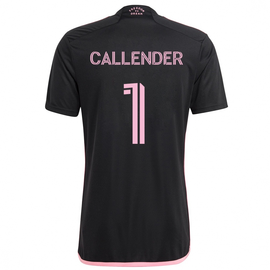 Gyermek Labdarúgás Drake Callender #1 Fekete Idegenbeli Jersey 2024/25 Mez Póló Ing