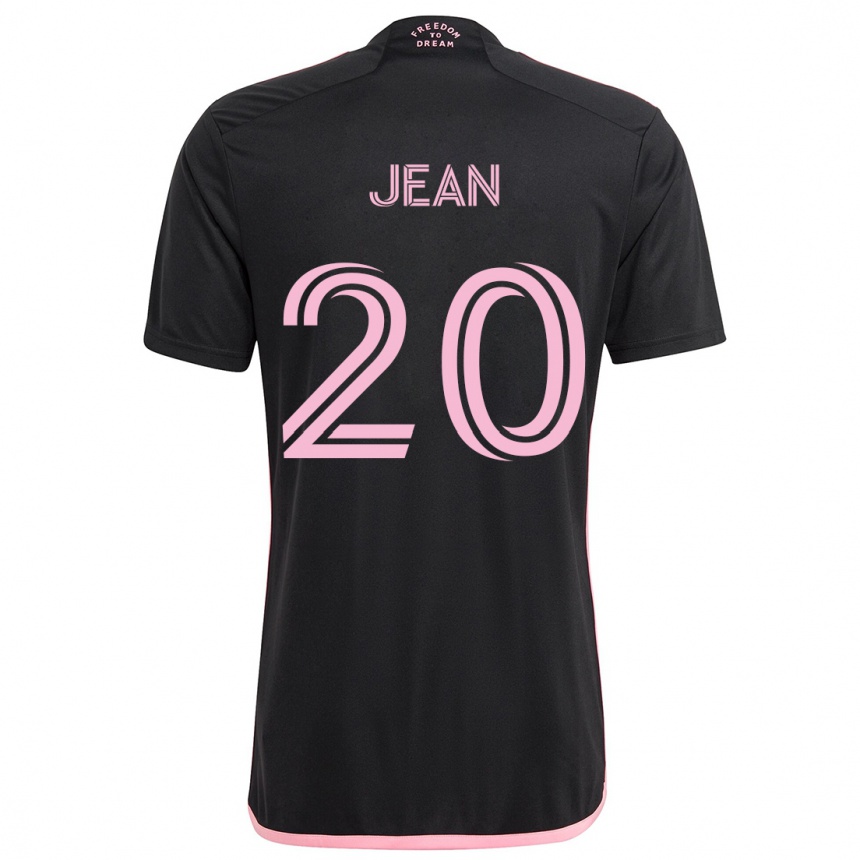 Gyermek Labdarúgás Corentin Jean #20 Fekete Idegenbeli Jersey 2024/25 Mez Póló Ing