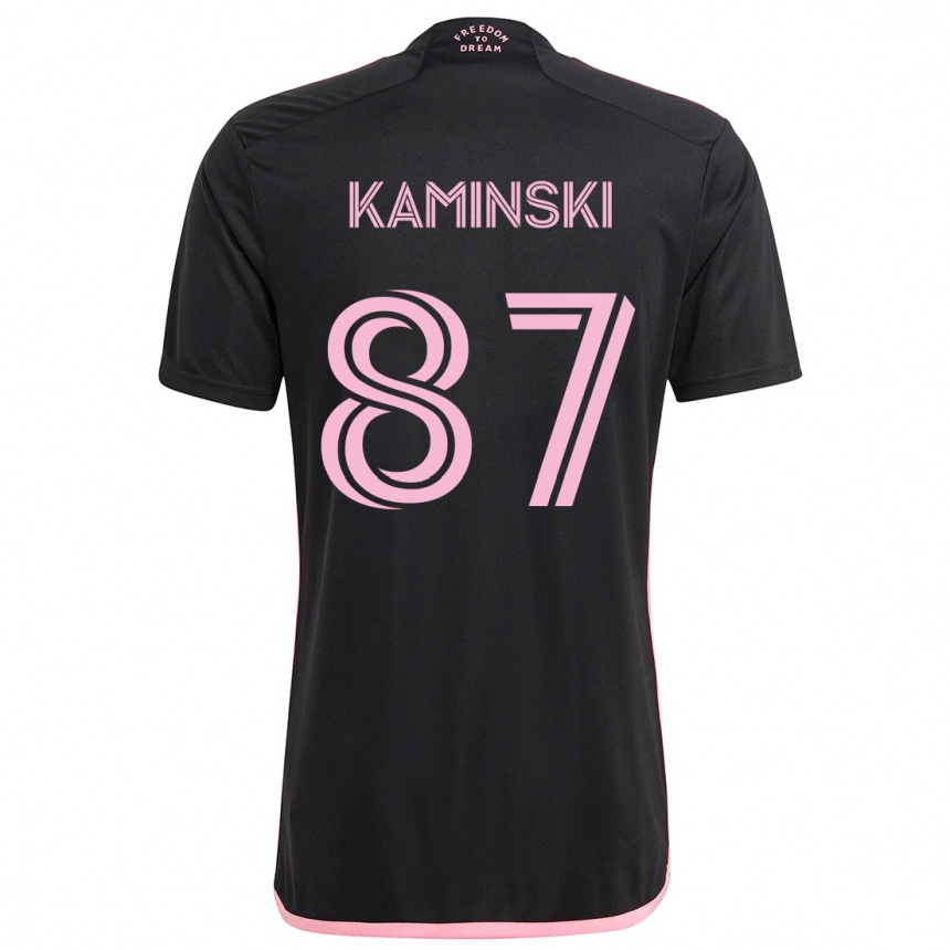 Gyermek Labdarúgás Brett Kaminski #87 Fekete Idegenbeli Jersey 2024/25 Mez Póló Ing