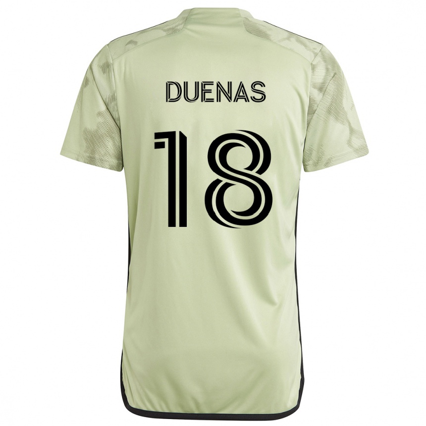 Gyermek Labdarúgás Érik Dueñas #18 Világos Zöld Idegenbeli Jersey 2024/25 Mez Póló Ing