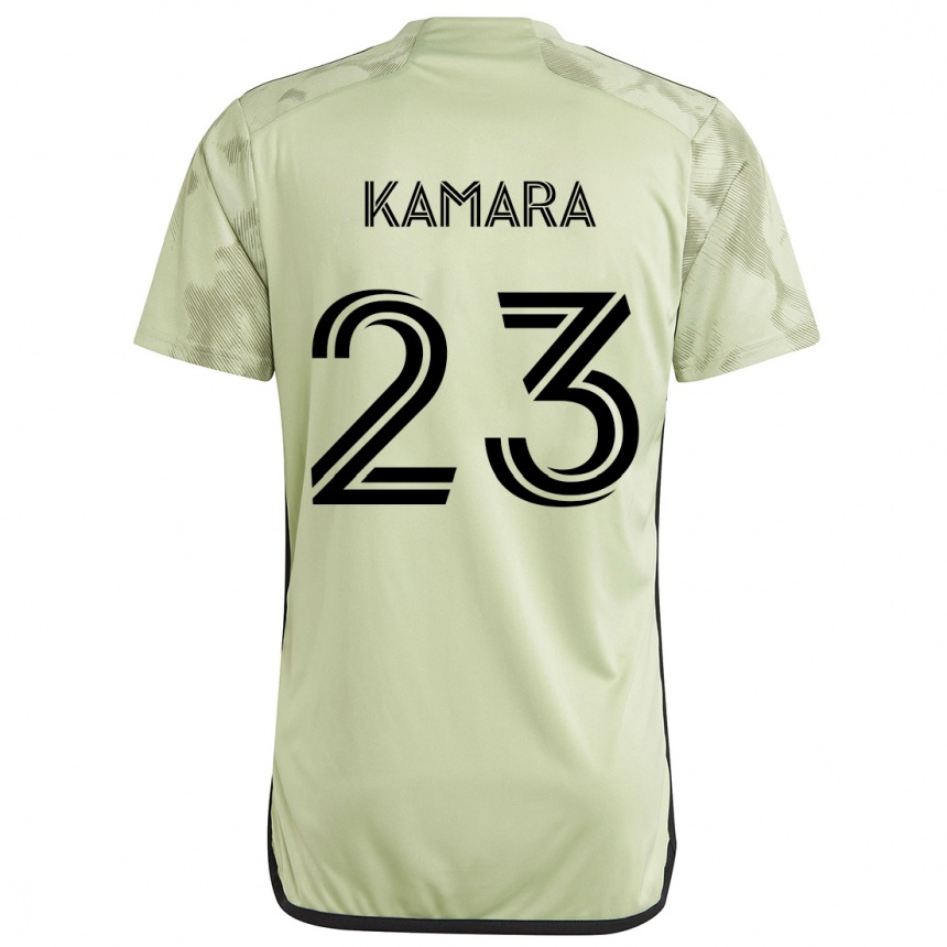 Gyermek Labdarúgás Kei Kamara #23 Világos Zöld Idegenbeli Jersey 2024/25 Mez Póló Ing