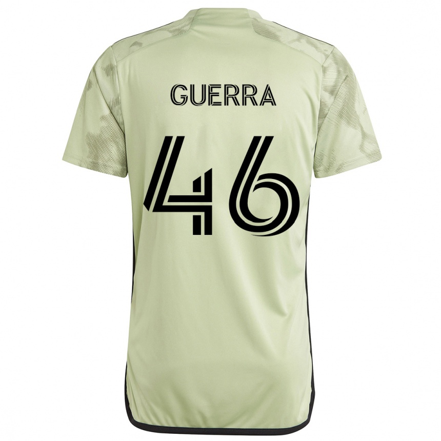 Gyermek Labdarúgás Decarlo Guerra #46 Világos Zöld Idegenbeli Jersey 2024/25 Mez Póló Ing