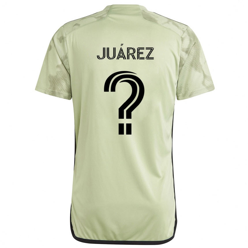 Gyermek Labdarúgás Anthony Juárez #0 Világos Zöld Idegenbeli Jersey 2024/25 Mez Póló Ing