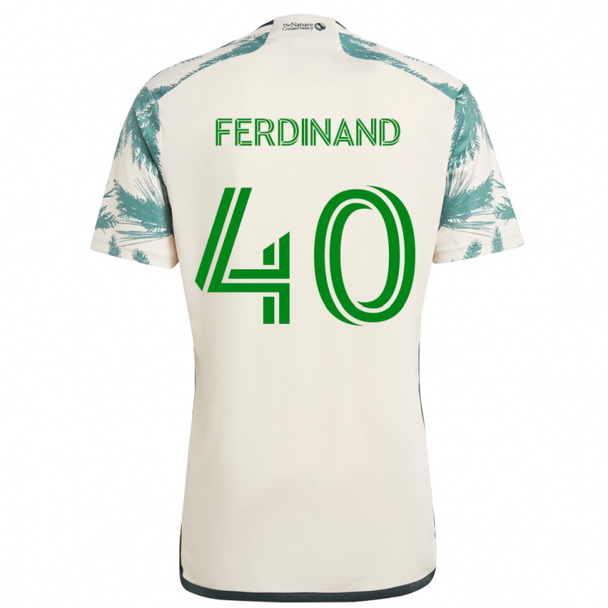 Gyermek Labdarúgás Keesean Ferdinand #40 Bézs Barna Idegenbeli Jersey 2024/25 Mez Póló Ing