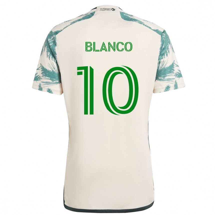 Gyermek Labdarúgás Sebastián Blanco #10 Bézs Barna Idegenbeli Jersey 2024/25 Mez Póló Ing