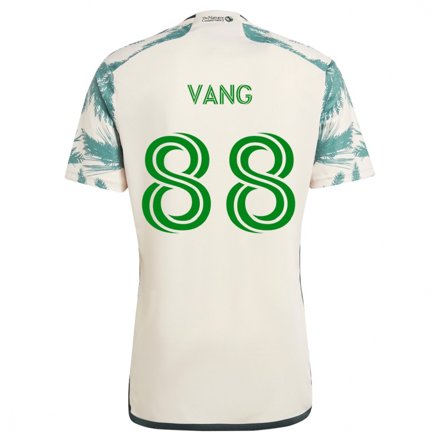 Gyermek Labdarúgás Michael Vang #88 Bézs Barna Idegenbeli Jersey 2024/25 Mez Póló Ing