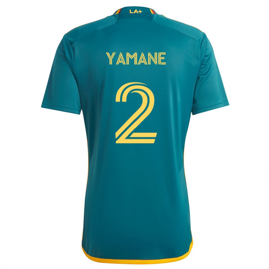 Gyermek Labdarúgás Miki Yamane #2 Green Yellow Idegenbeli Jersey 2024/25 Mez Póló Ing