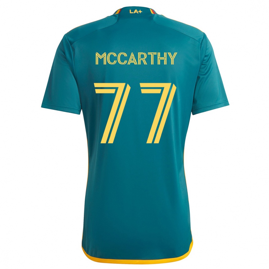 Gyermek Labdarúgás John Mccarthy #77 Green Yellow Idegenbeli Jersey 2024/25 Mez Póló Ing