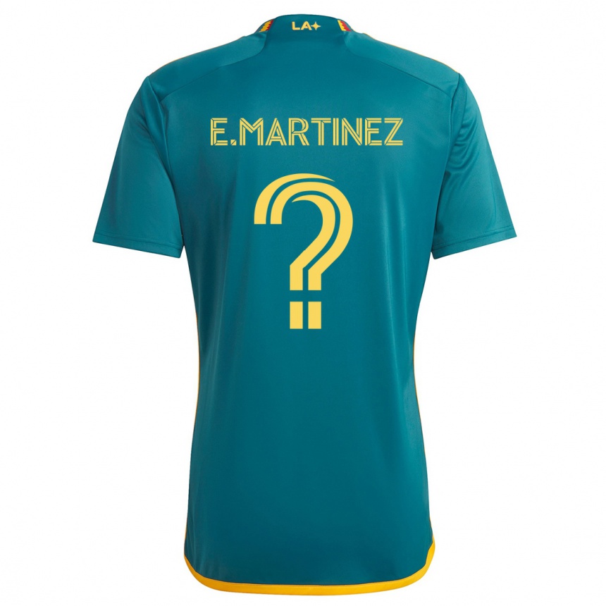 Gyermek Labdarúgás Enrique Martinez #0 Green Yellow Idegenbeli Jersey 2024/25 Mez Póló Ing