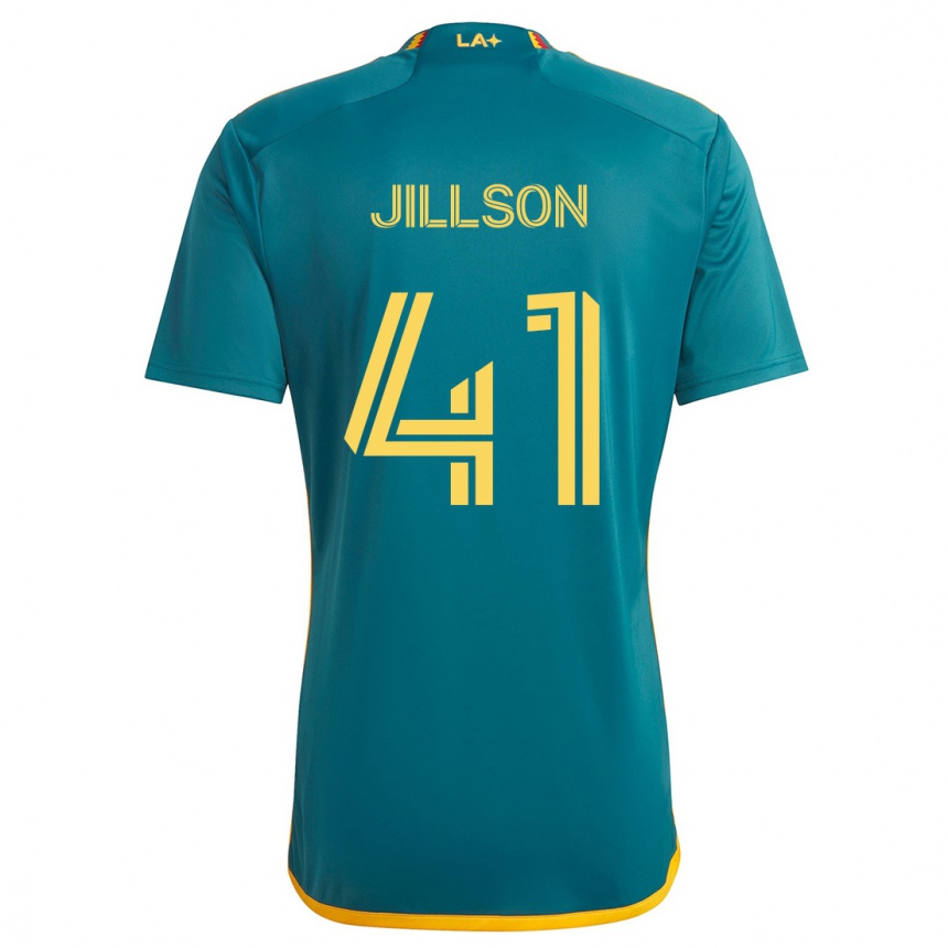 Gyermek Labdarúgás Simon Jillson #41 Green Yellow Idegenbeli Jersey 2024/25 Mez Póló Ing