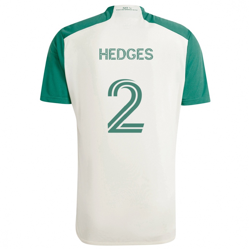 Gyermek Labdarúgás Matt Hedges #2 Barna Színek Zöld Idegenbeli Jersey 2024/25 Mez Póló Ing