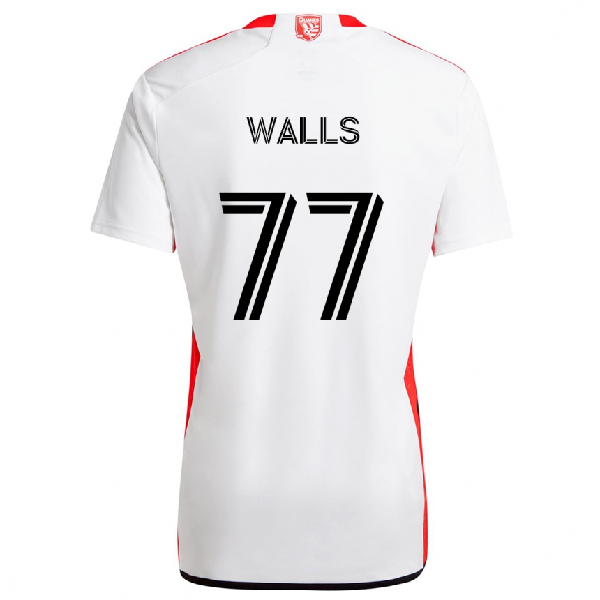 Gyermek Labdarúgás Casey Walls #77 Fehér Piros Idegenbeli Jersey 2024/25 Mez Póló Ing