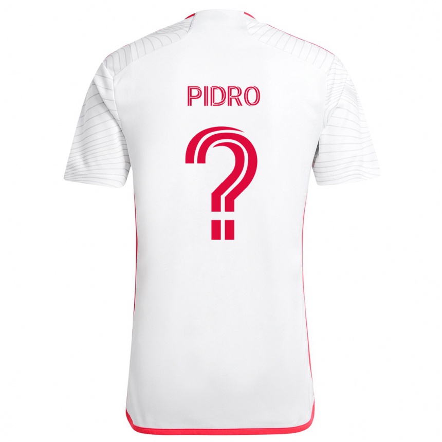 Gyermek Labdarúgás Selmir Pidro #0 Fehér Piros Idegenbeli Jersey 2024/25 Mez Póló Ing