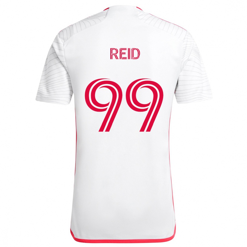 Gyermek Labdarúgás Jayden Reid #99 Fehér Piros Idegenbeli Jersey 2024/25 Mez Póló Ing