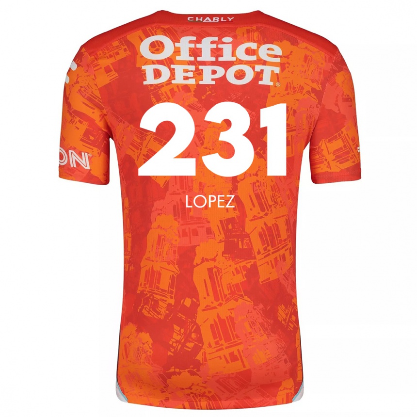 Gyermek Labdarúgás Víctor López #231 Narancssárga Fehér Idegenbeli Jersey 2024/25 Mez Póló Ing